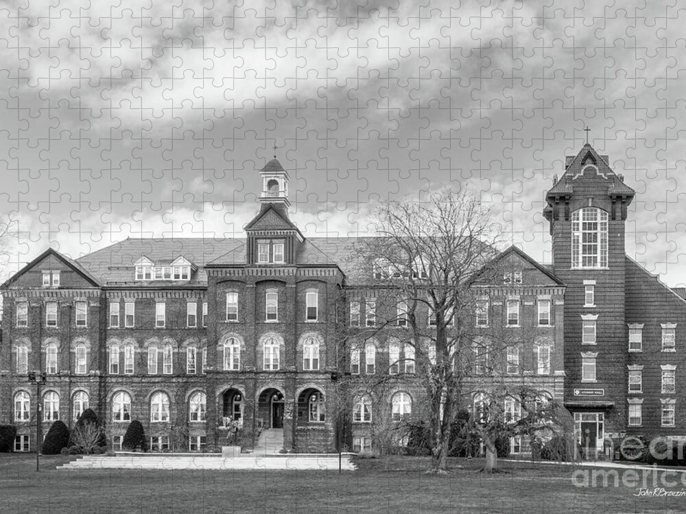 Saint Anselm Jigsaw Puzzle featuring the photograph Saint Anselm College Alumni Hall by University Icons