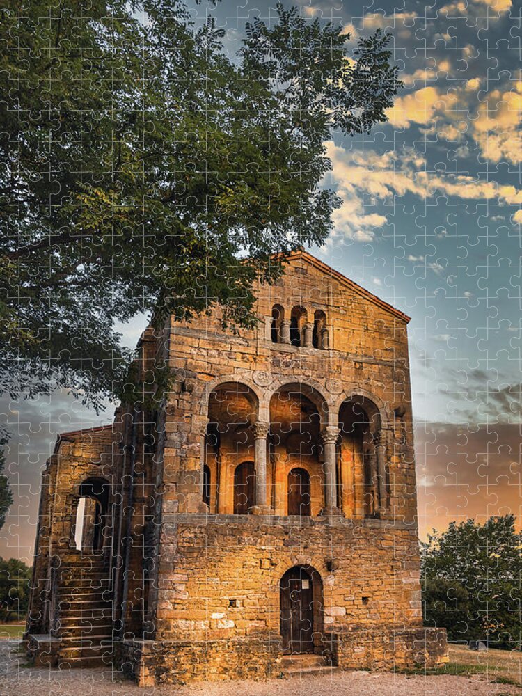 Stone Church Jigsaw Puzzle featuring the photograph Saint Mary of Naranco by Micah Offman