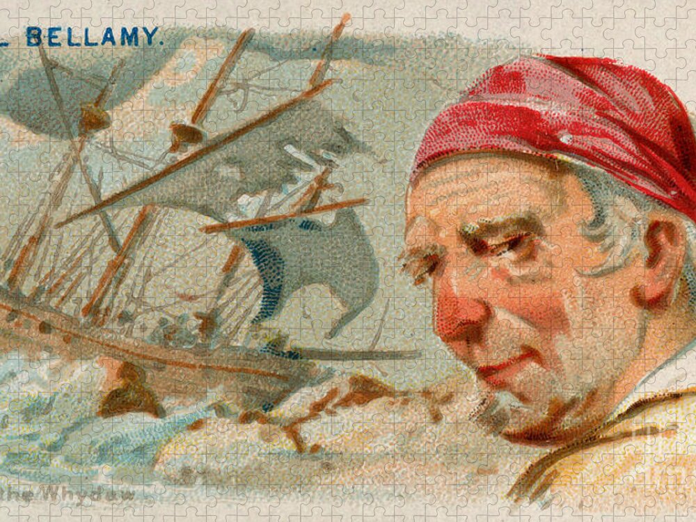 1888 Jigsaw Puzzle featuring the photograph Samuel Bellamy, English Pirate by Science Source