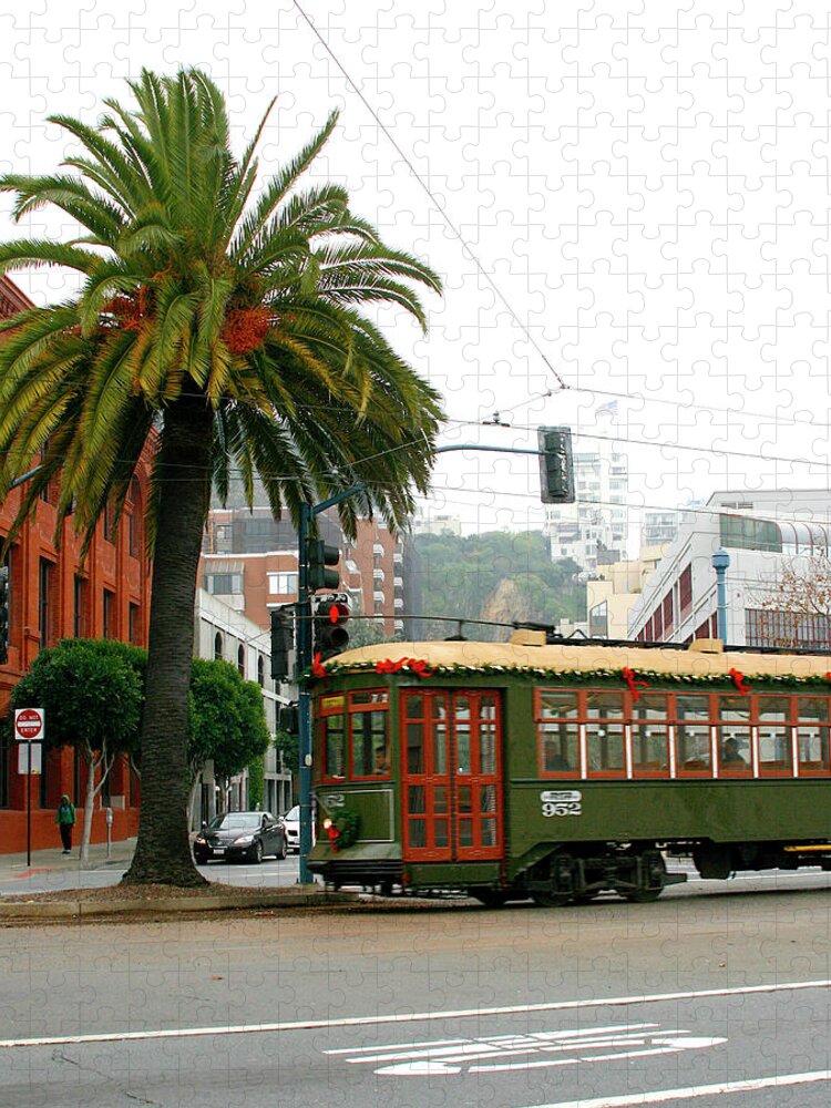 San Francisco Jigsaw Puzzle featuring the photograph San Francisco Christmas by Masha Batkova