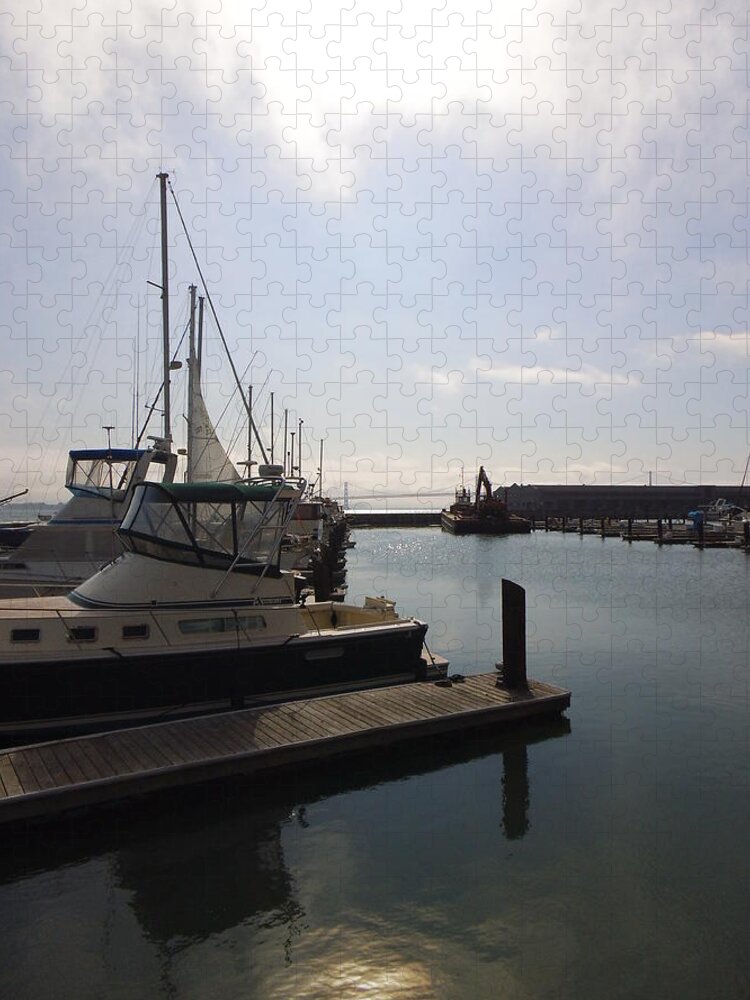  Jigsaw Puzzle featuring the photograph San Francisco Docks by Heather E Harman