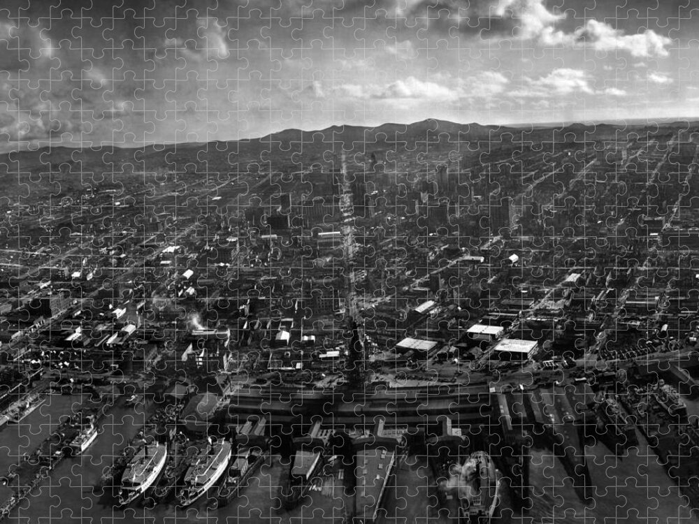 San Francisco Earthquake Jigsaw Puzzle featuring the photograph San Francisco In Ruins After Earthquake - 1906 by War Is Hell Store