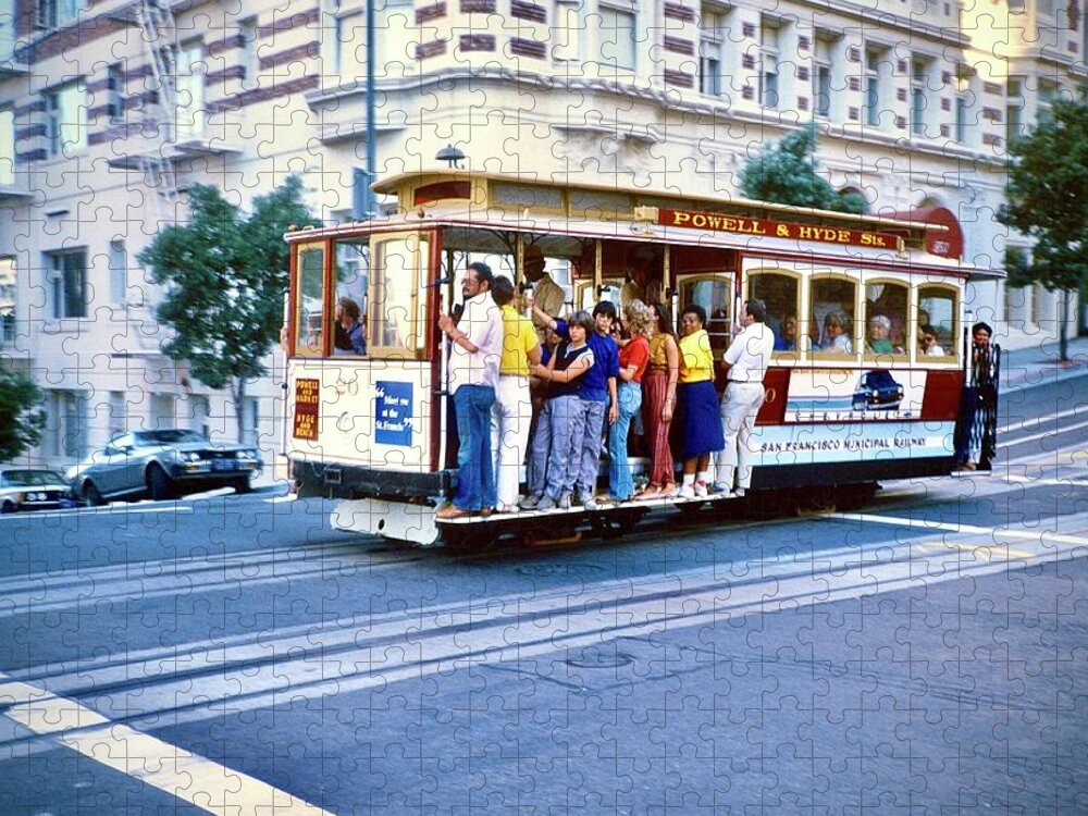  Jigsaw Puzzle featuring the photograph San Francisco Streetcar 1984 by Gordon James