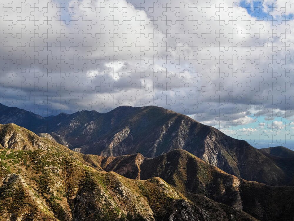 Angeles National Forest Jigsaw Puzzle featuring the photograph San Gabriel Mountains National Monument Vista by Kyle Hanson