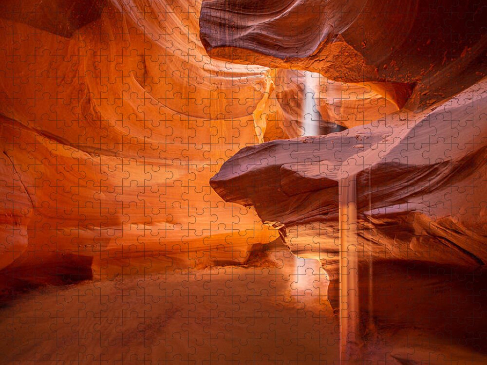 Antelope Canyon Puzzle featuring the photograph Sands of Time by Ryan Smith