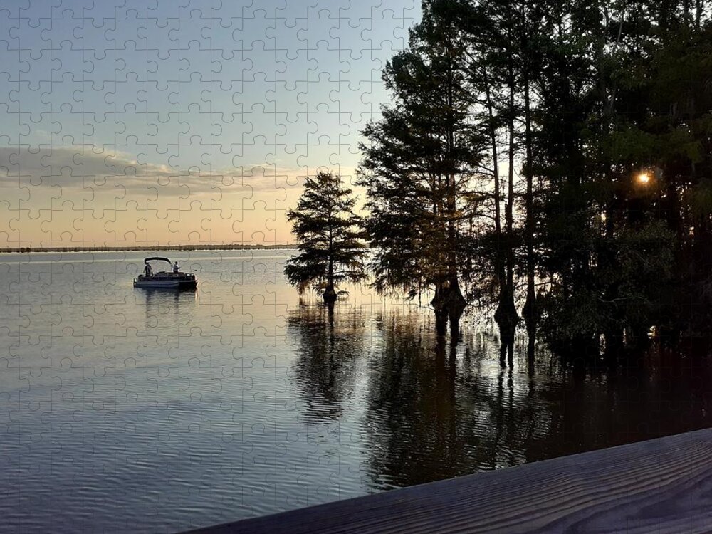 Sunset Jigsaw Puzzle featuring the photograph Santee Sunrise by Victor Thomason