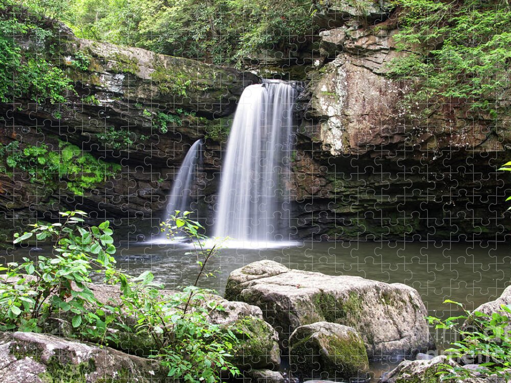 Savage Falls Jigsaw Puzzle featuring the photograph Savage Falls 3 by Phil Perkins