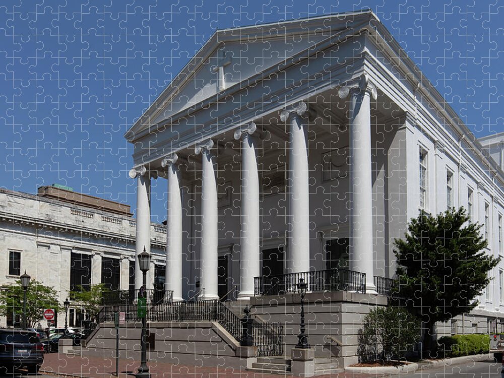 Savannah Jigsaw Puzzle featuring the photograph Savannah Church 2 by Kenny Thomas