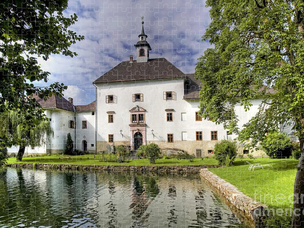 Scenery Jigsaw Puzzle featuring the photograph Schloss Rothenthurn - Drau Valley - Austria by Paolo Signorini