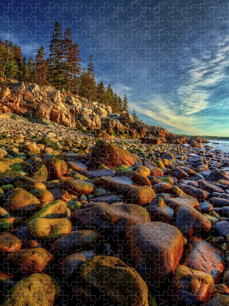 Acadia National Park Jigsaw Puzzle featuring the photograph Schoodic Peninsula 0527 by Greg Hartford