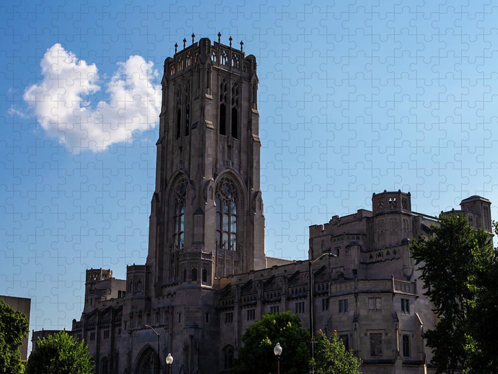 Indianpolis Jigsaw Puzzle featuring the photograph Scottish Rite Cathedral by Eldon McGraw