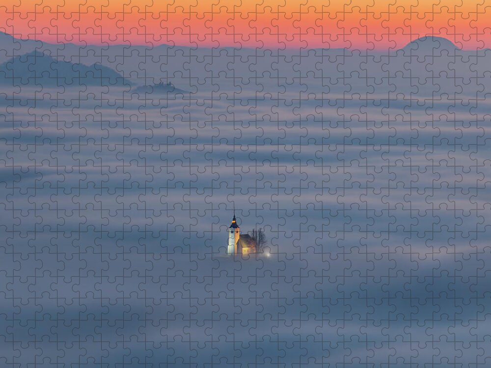 Europe Jigsaw Puzzle featuring the photograph Sea of fog by Piotr Skrzypiec