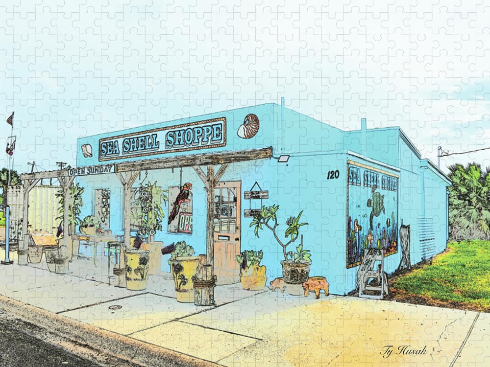 Sea Shell Shoppe Jigsaw Puzzle featuring the photograph Sea Shell Shoppe by Ty Husak