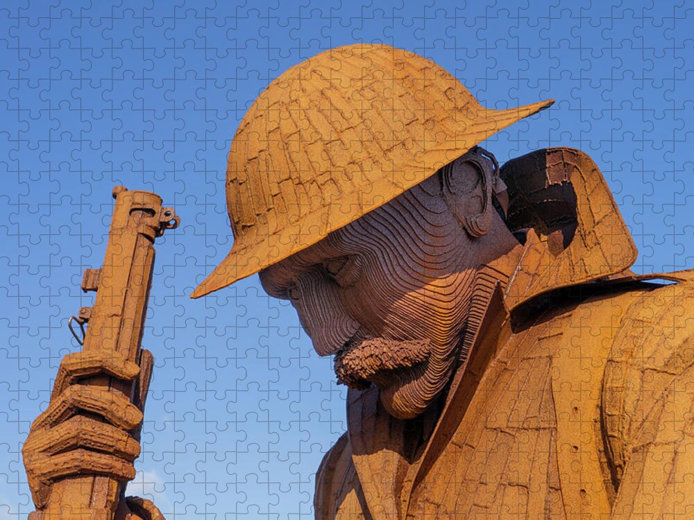 Tommy Seaham Jigsaw Puzzle featuring the mixed media Seaham Tommy by Smart Aviation