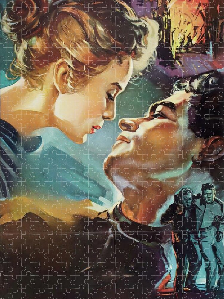 Seven Jigsaw Puzzle featuring the painting ''Seven Thunders'', 1957, movie poster painting by Movie World Posters
