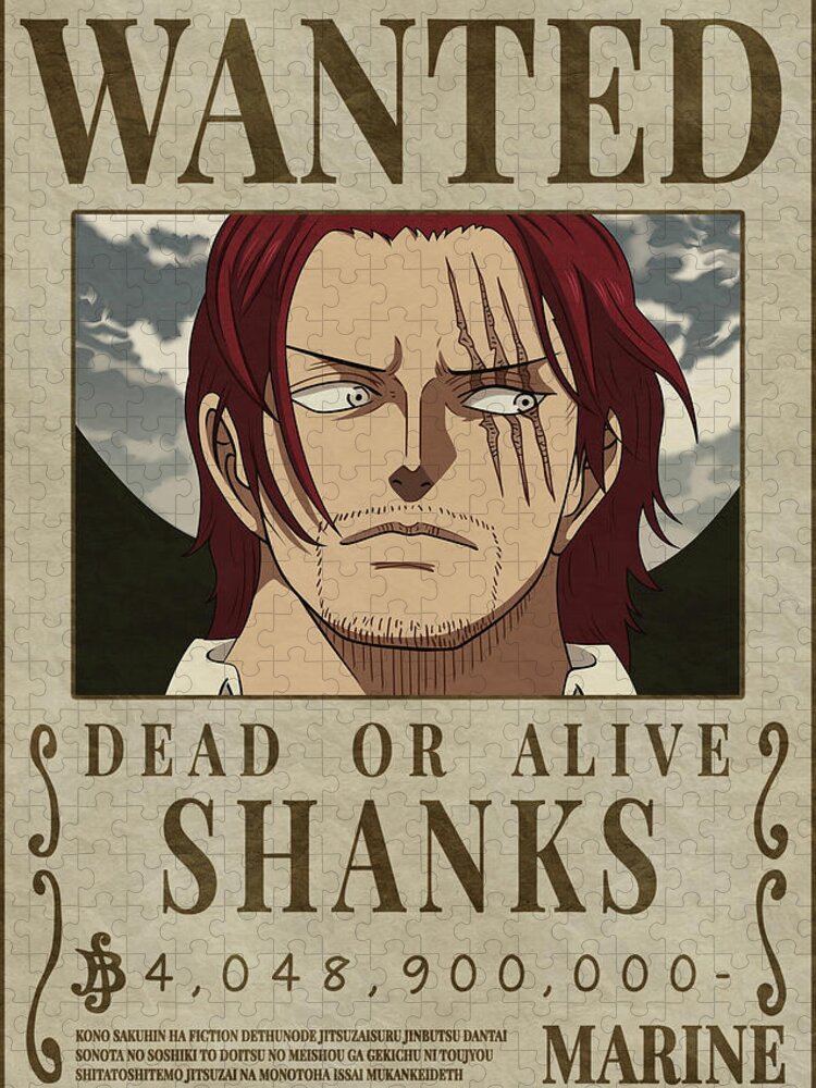 Zoro Bounty Wanted Poster One Piece Jigsaw Puzzle by Anime One, poster one  piece 