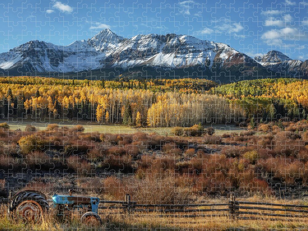 Aspen Jigsaw Puzzle featuring the photograph She Thinks My Tractor's Sexy by Chuck Rasco Photography