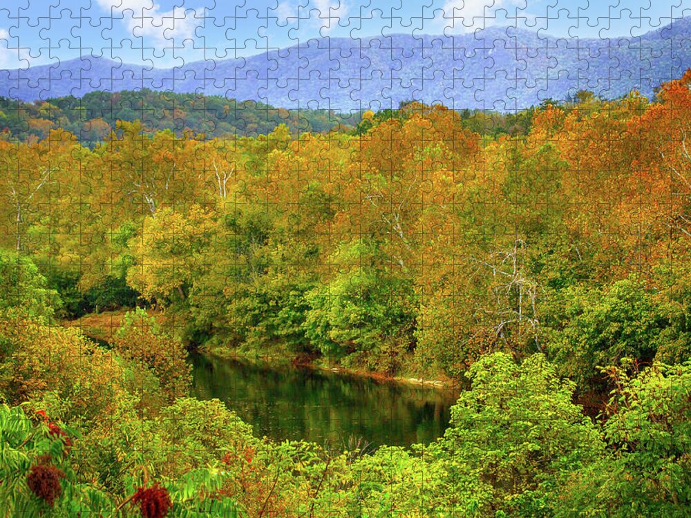 Shenandoah River Jigsaw Puzzle featuring the photograph Shenandoah River by Mark Andrew Thomas
