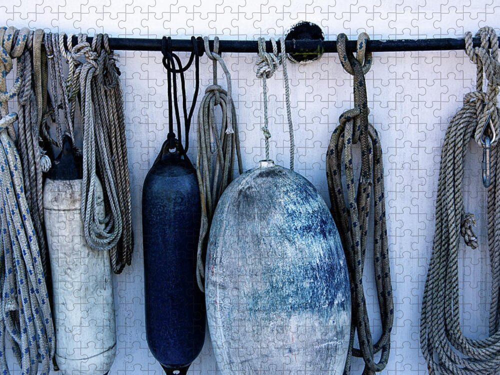 Boat Jigsaw Puzzle featuring the photograph Shipping Equipment by Bernhard Schaffer