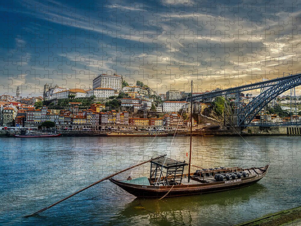Porto Jigsaw Puzzle featuring the photograph Shipping the Porto wine dos Malvedos by Micah Offman