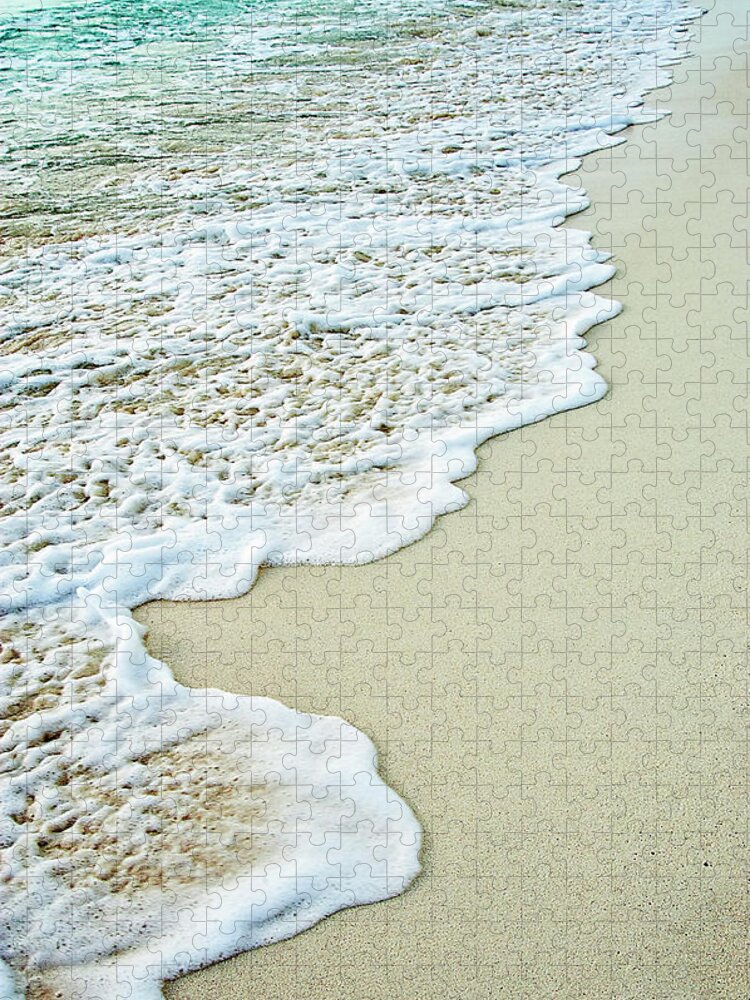Shoreline Jigsaw Puzzle featuring the photograph Shoreline Stroll by Jill Love