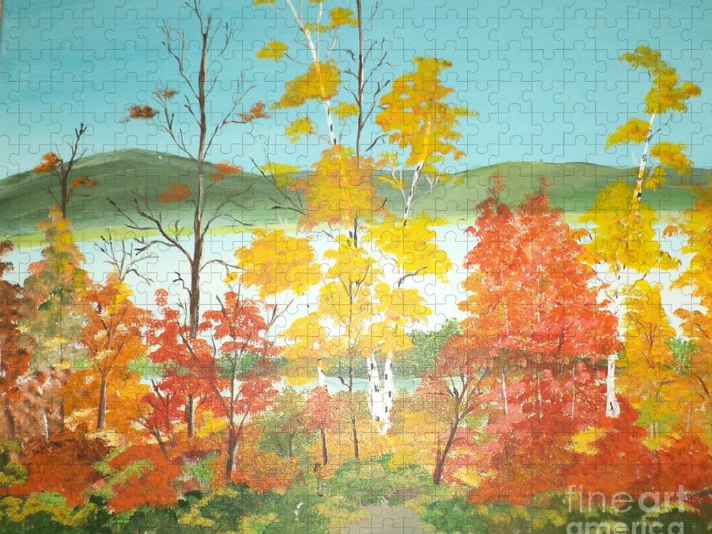 Donnsart1 Jigsaw Puzzle featuring the painting Simply Beautiful Painting # 207 by Donald Northup