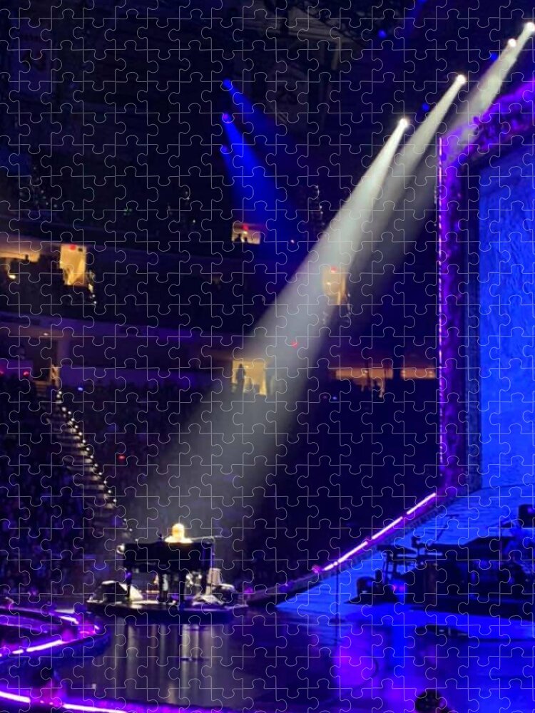 Elton Jigsaw Puzzle featuring the photograph Sir Elton on Piano by Lee Darnell