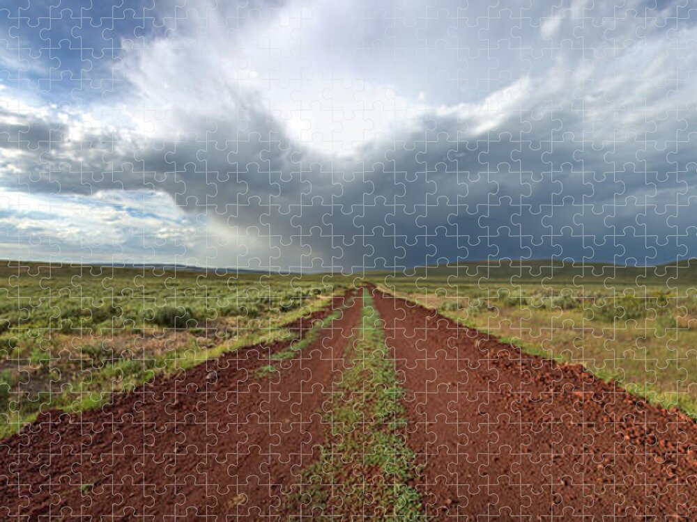 China Hat Road Jigsaw Puzzle featuring the photograph Skinny-Dip Road by David Andersen