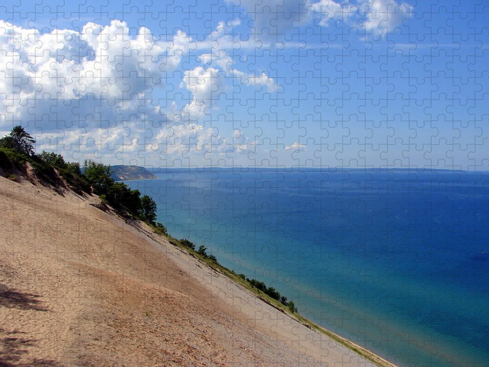 Sleeping Bear Dunes Jigsaw Puzzle featuring the photograph Sleeping Bear Dunes National Lakeshore Michigan by Michelle Calkins
