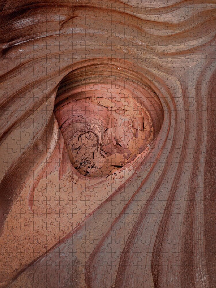 Lake Powell Jigsaw Puzzle featuring the photograph Slot Canyon Pocket by Laura Hedien