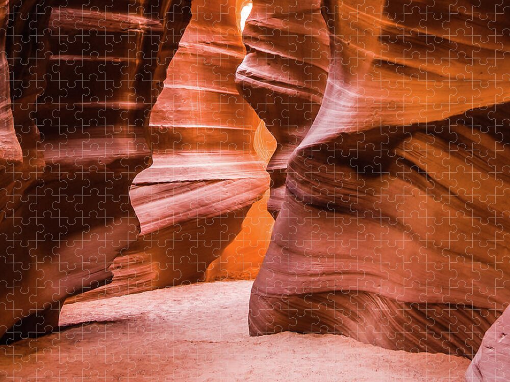 Antelope Canyon Jigsaw Puzzle featuring the photograph Slots 2 Antelope Canyon Arizona by Louis Dallara