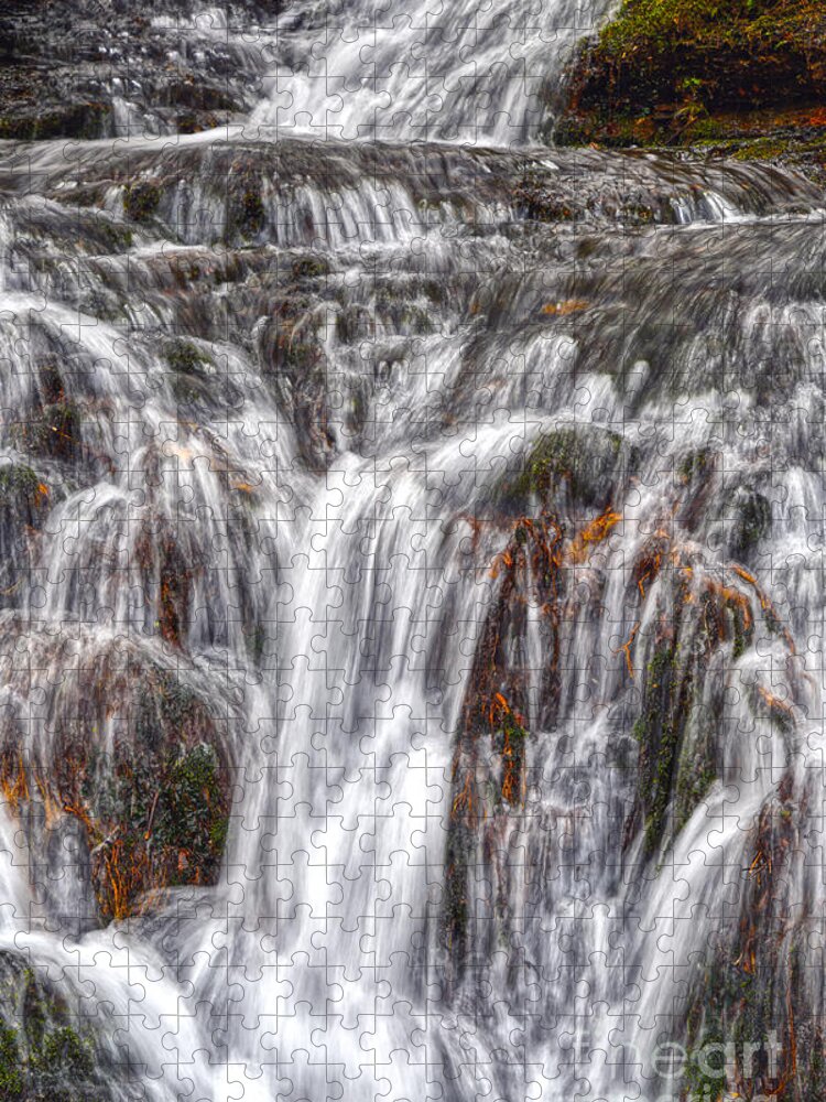 Waterfalls Jigsaw Puzzle featuring the photograph Small Waterfalls 3 by Phil Perkins