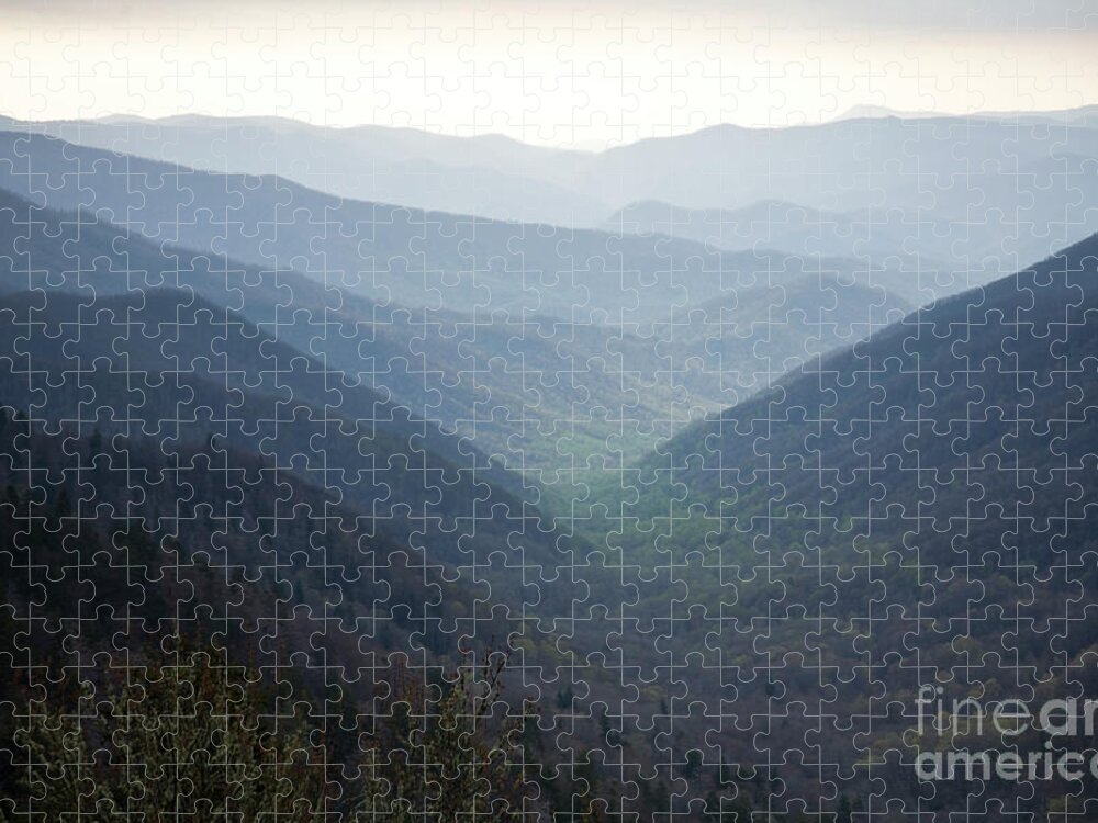 Smoky Jigsaw Puzzle featuring the photograph Smoky Mountain Fog by Timothy Johnson