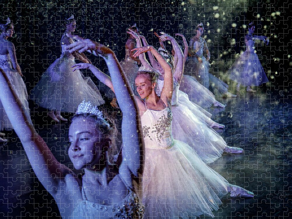 Ballerina Jigsaw Puzzle featuring the photograph Snow Dance No. 3 by Craig J Satterlee
