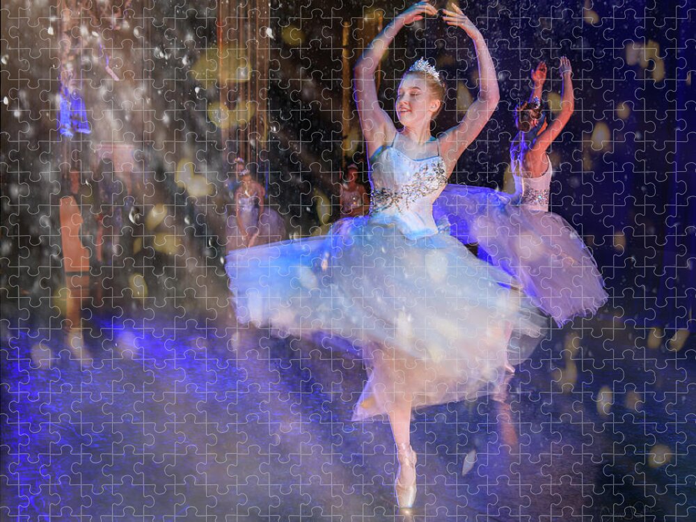 Ballerina Jigsaw Puzzle featuring the photograph Snow Dance No. 4 by Craig J Satterlee