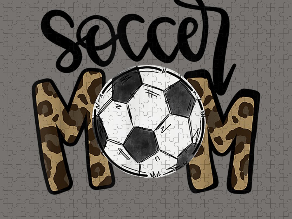 Soccer Mom Leopard Funny Jigsaw Puzzle by Ramie Abby - Pixels