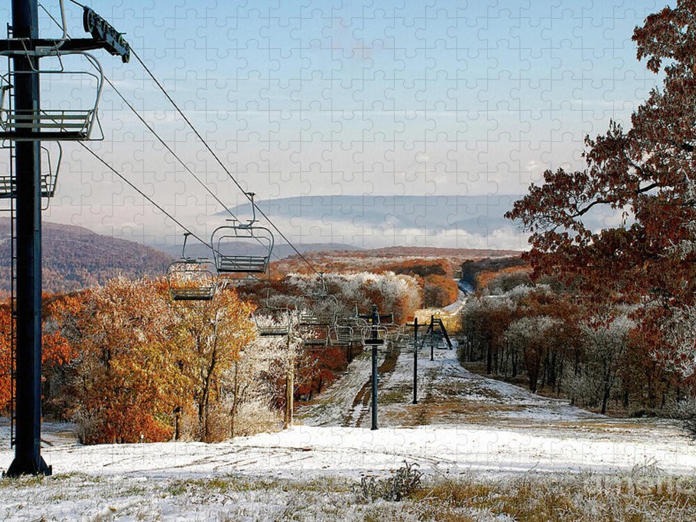 Ski Jigsaw Puzzle featuring the photograph Soon by Lois Bryan