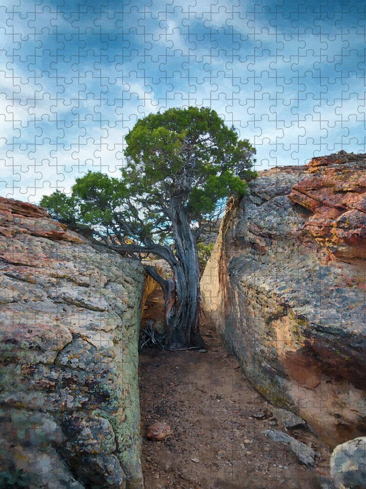 South Jigsaw Puzzle featuring the painting South of Pryors 2 by Roger Snyder