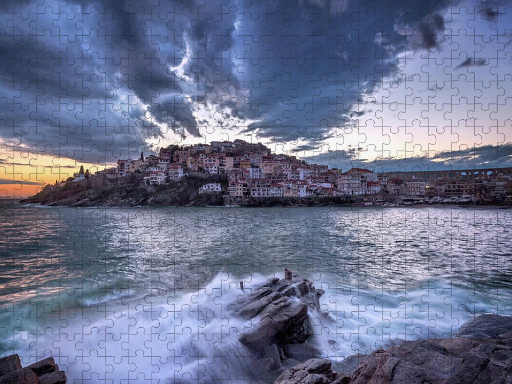 Kavala Jigsaw Puzzle featuring the photograph South Winds by Elias Pentikis