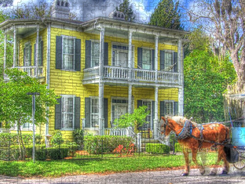 The South Jigsaw Puzzle featuring the photograph Southern Charm by John Handfield