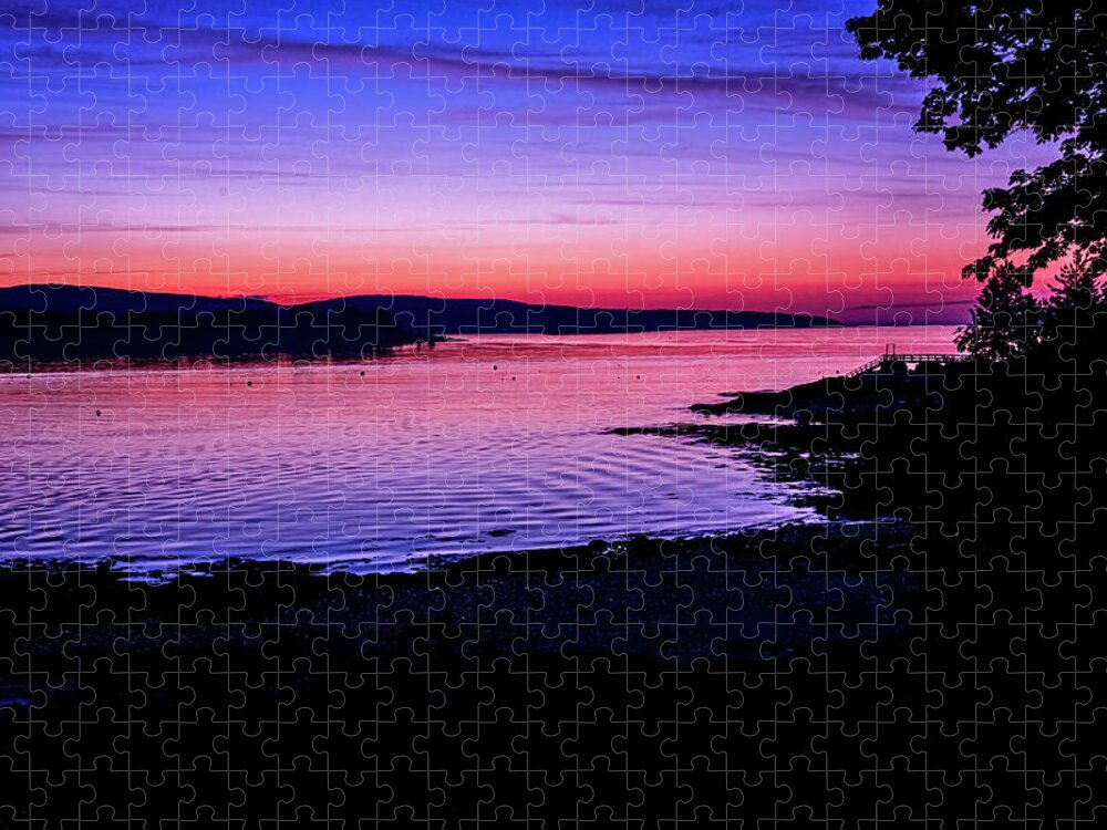 South Freeport Harbor Maine Jigsaw Puzzle featuring the photograph Southwest Harbor Sunrise by Tom Singleton