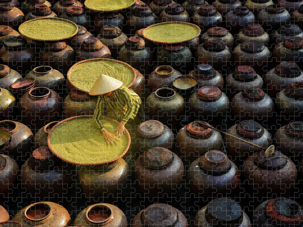 People Jigsaw Puzzle featuring the photograph Soy Sauce Craft by Khanh Bui Phu