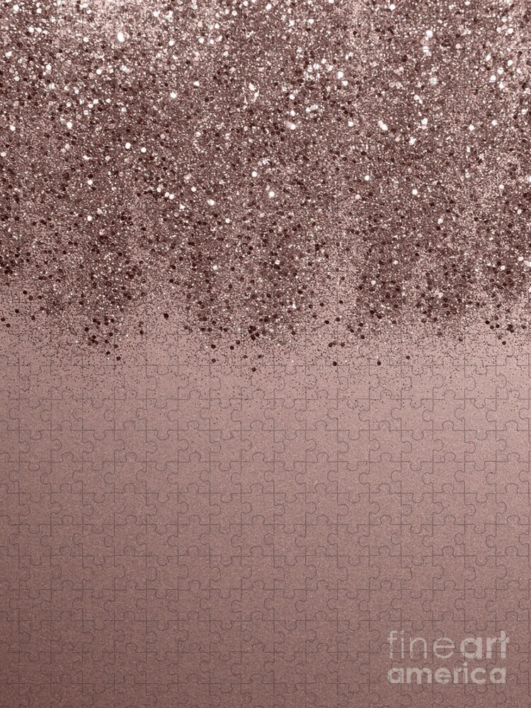 Rose Gold Glitter Texture, Chunky Glitter Wallpaper Background Stock  Illustration