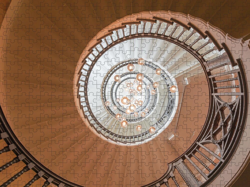 Spiral Staircase Jigsaw Puzzle featuring the photograph Spiral staircase by Andrew Lalchan
