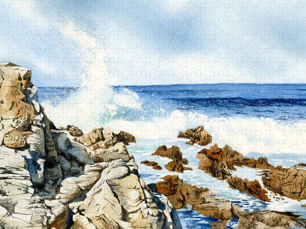 Water Jigsaw Puzzle featuring the painting Splish, Splash by Espero Art