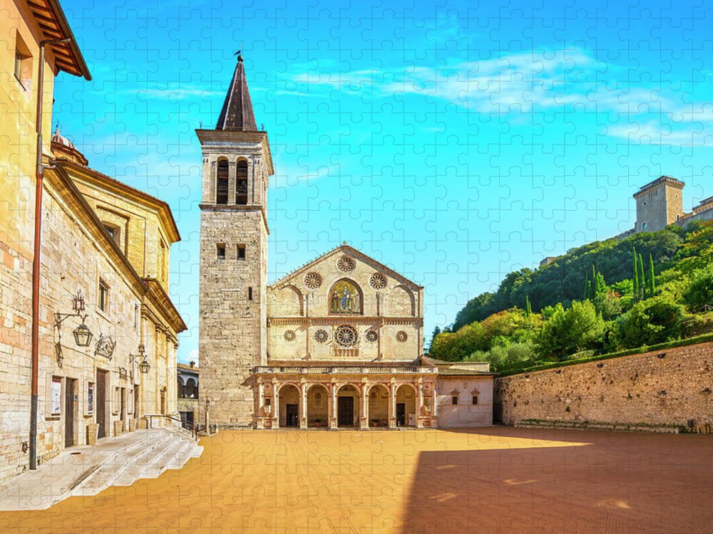 Spoleto Jigsaw Puzzle featuring the photograph Spoleto, Santa Maria Cathedral by Stefano Orazzini
