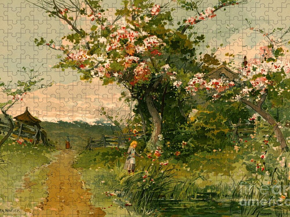 Spring 1888 Jigsaw Puzzle featuring the photograph Spring 1888 by Padre Art