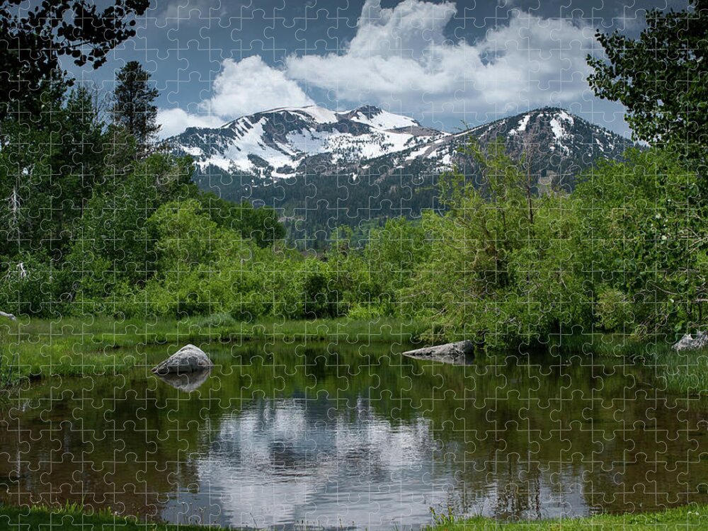 Mammoth Lakes Jigsaw Puzzle featuring the photograph Springtime in Mammoth Lakes, CA by Bonnie Colgan