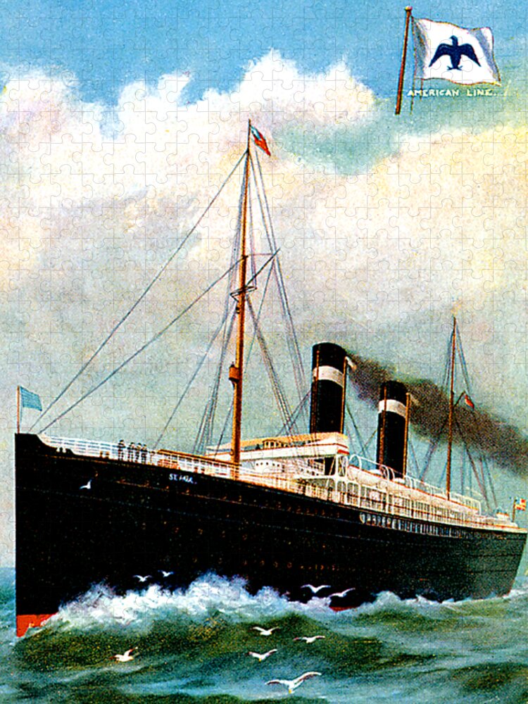Paul Jigsaw Puzzle featuring the painting SS Saint Paul Cruise Ship by Unknown
