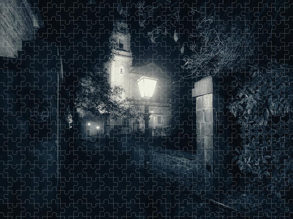 Church Jigsaw Puzzle featuring the photograph St Cuthbert Church by Micah Offman